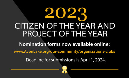Nomination Deadline for Citizen/Project of the Year Awards